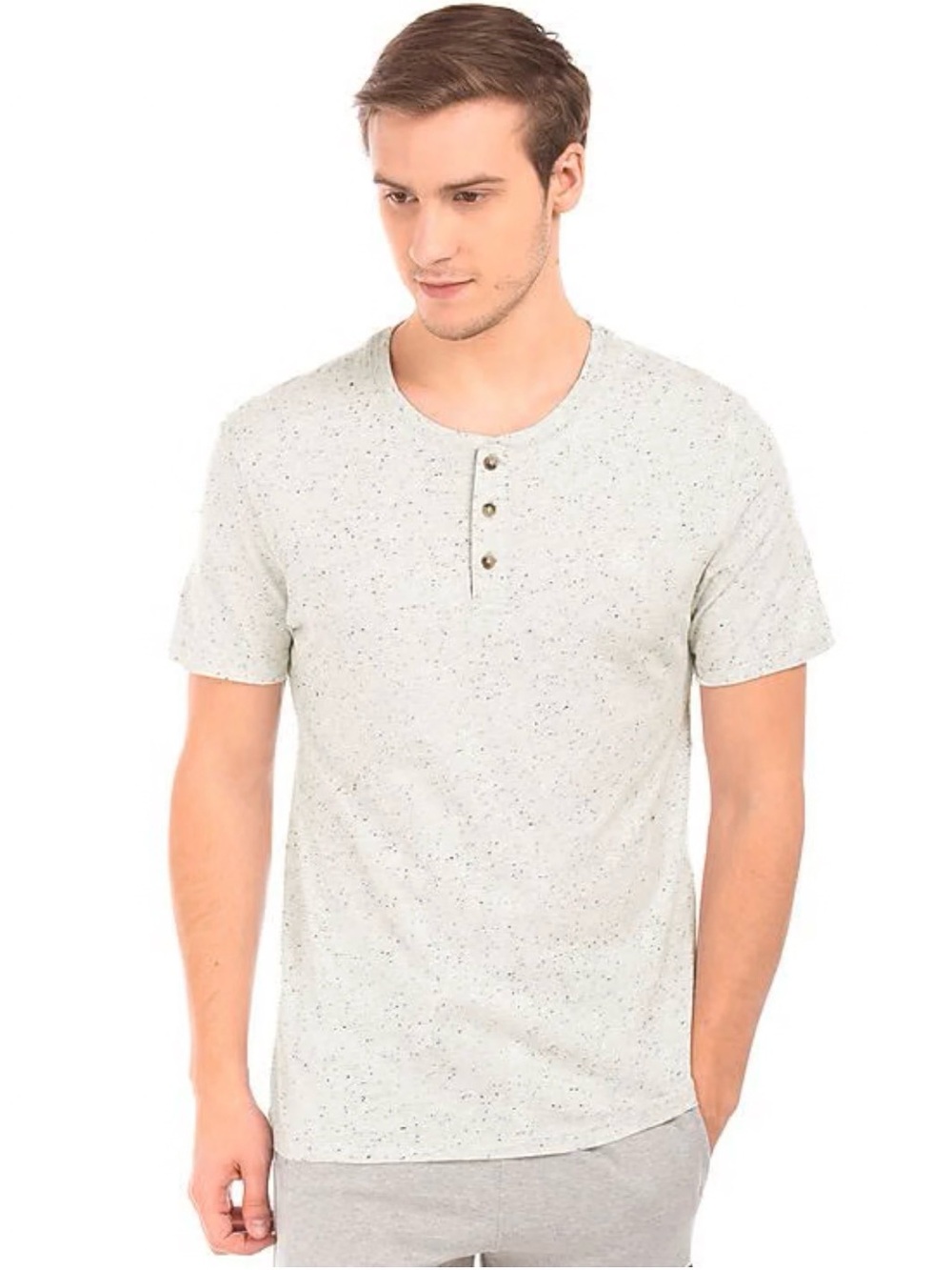 Men - Aeropostale short-sleeve Henley T-shirt Size Small